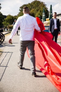 Roter Teppich Hochzeit